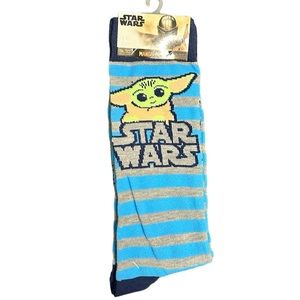 Star Wars Socks‎ 2 Pair Pack Men’s Shoe 6-12 NWT grogu the child baby Yoda.   C2